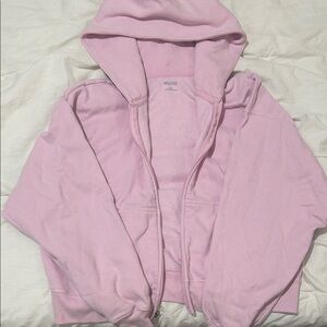 Hollister Light Pink Zip-Up Hoodie